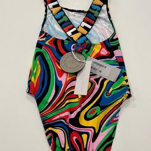 STELLA McCARTNEY One Piece Swimsuit Teen Marble NEW